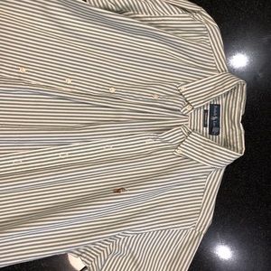 RALPH LAUREN CUSTOM FIT CLUB STRIPE BUTTON DOWN